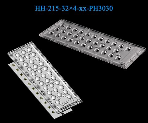 128 pcs 3030 Chips Lens Optical PC Material Water Resistance Street & Park Lot Lighting Lens